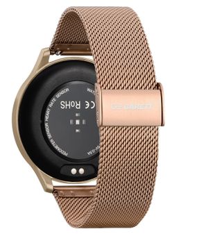 Smartwatch damski Garett Classy złoty, stalowy. Smartwatch damski złoty. Smartwatch damski na bransolecie. Smartwatch damski idealny na prezent dla kobiety (1).jpg